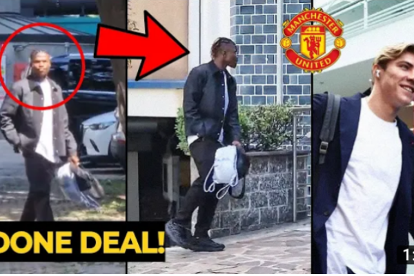 It was announced this morning that the player who is currently in England would have a physical before joining Man United