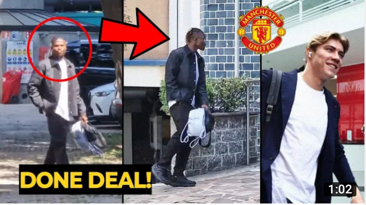 It was announced this morning that the player who is currently in England would have a physical before joining Man United