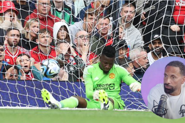 “What a Shameful Goal” – United's Defender Blast Onana after nightmare home debut as Man Utd keeper is lobbed from halfway line