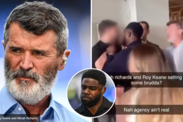 Five people have been arrested, including Roy Keane and Micah Richards, as police look into an assault involving Arsenal vs. Man United fans