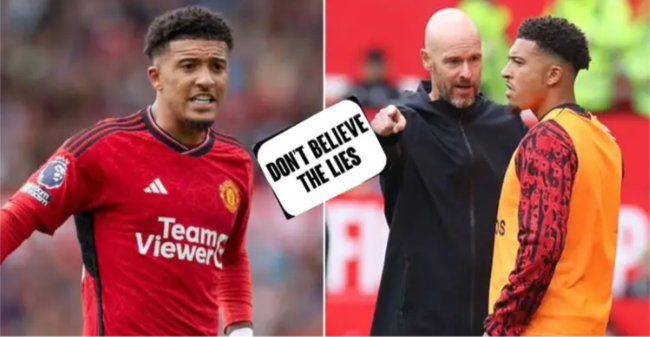 Jadon Sancho was told, "You're done, mate," and would never play for Man United again