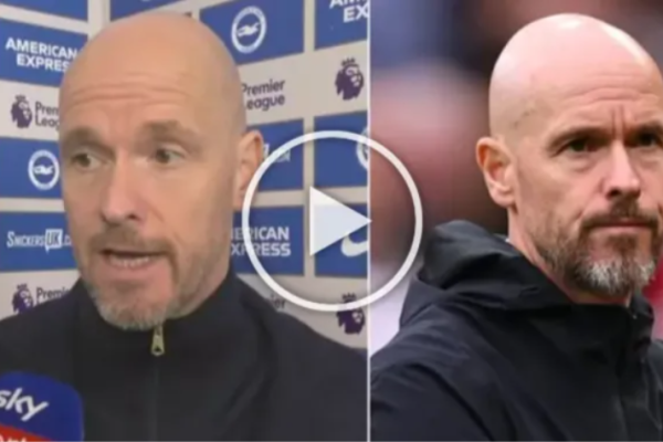 (Video) Erik ten Hag makes an unsettling answer when asked about Manchester United and Brighton