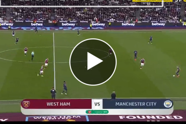 Watch Manchester City vs Westham United Live Streaming Match