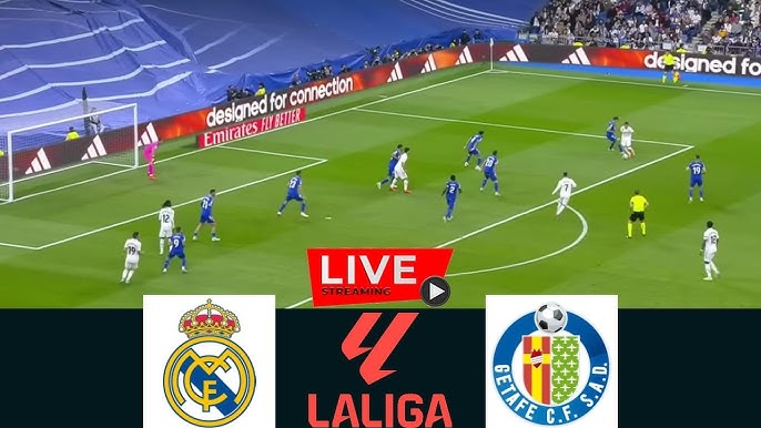 Watch Real Madrid vs Gatefe Live Streaming Match