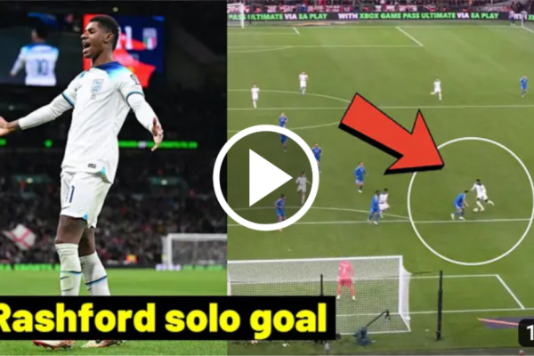 (Video): GOAL! – Watch Marcus Rashford incredible Solo goal as he scores England second with an outstanding finish